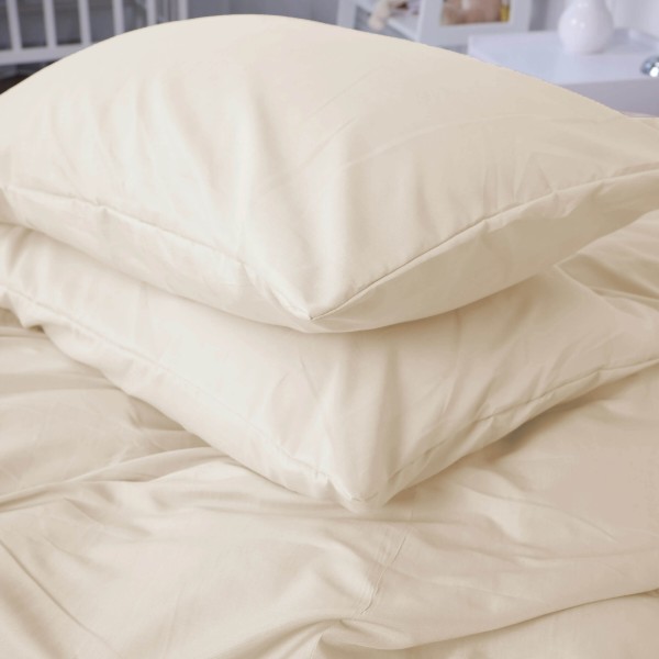 Фото - Комплект постельного белья MirSon №11-0103 Egret Mikrosatin Premium Однотонный 143х210 см (2200007227815)